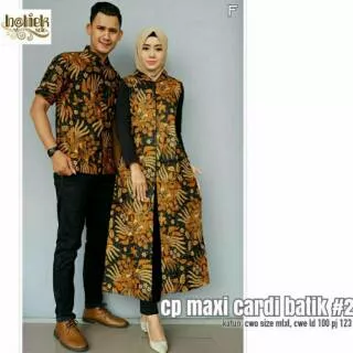 Model Batik Pasangan Couple Maxi Cardi #2