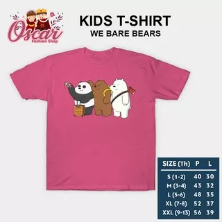 OSCAR FS COD?? ANAK 1-10THN KAOS WE BARE BEARS SELFIE PULANG KAMPUNG KIDS | KATUN COMBED 30S LENGAN PENDEK BAJU ANAK COWOK CEWEK Tumblr Tee