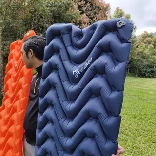 SLEEPING PAD MATRAS ANGIN CAMPING BASSIC Greensummer kasur tiup bonus repair patch / SLEEPING PAD greensummer / SLEEPING PAD BASSIC