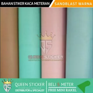 STIKER KACA SANDBLAST / STICKER KACA SANBLAST SUNBLAST POLOS WARNA L-120