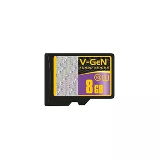 GROSIR Micro SD V-Gen 8 Gb Class 10 TURBO non adapter Microsd VGEN 8GB Class10 tanpa adapter MMC