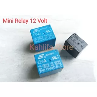 Relay Mini 5 pin kaki DC 12V 20A HKE SONGLE 12VDC-CL DC 30V 10A SRD-05VCD-SL-CBisa di gunakan Alram Motor Klakson Keong Ballast HID Modul Lampu Rem Senja Flipflop Plat Nomor Bergantian