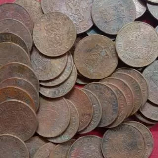 Koin benggol Nederlandsch indie 2.5 cent 1945