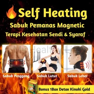 Sabuk Terapi Pinggang Sabuk Terapi Lutut Sabuk Terapi Leher Paket Alat Terapi Kesehatan Magnetik Korset Pemanas Tourmaline Magnetic Terapi Nyeri Sendi Nyeri Tulang Nyeri Pinggang Punggung Saraf Kejepit