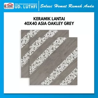 Keramik Lantai 40x40 Asia Oakley Grey A