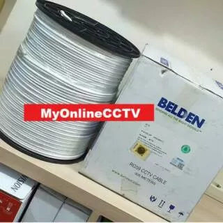 Kabel Kamera CCTV Asli Belden Coaxial + Power RG59 RG6 1Roll 305Meter