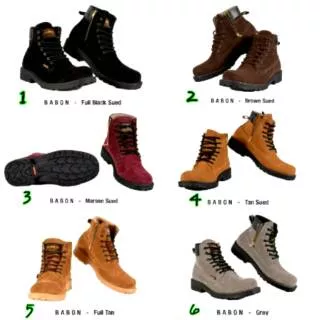 Original Hummer Babon boots suede zipper pria sepatu adventure tracking hiking lapangan