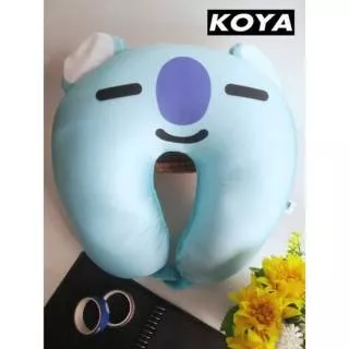 Bantal Leher Pasir Lycra / Travel Neck Pillow - KPOP BTS BT21 KOYA