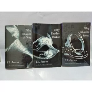 English) Novel Fifty Shades of Grey e.l james fifty shades darker fifty shades freed( 1 paket 3