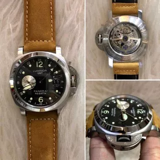 JAM TANGAN PRIA PANERAI LUMINOR GMT AUTOMATIC JAPAN DIAMETER 4,4CM