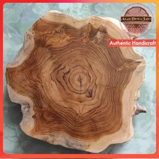 Wood slice kayu jati 30cm