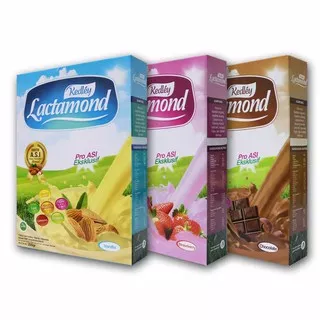 Lactamond Asi Booster 200gr Vanilla/Chocolate/Strawberry Pendukung Pelancar ASI Susu Bubuk Almond