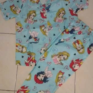 Ready Medan cp Piyama ABG katun Jepang size 12,13,14,15,16, 17, 18 thn