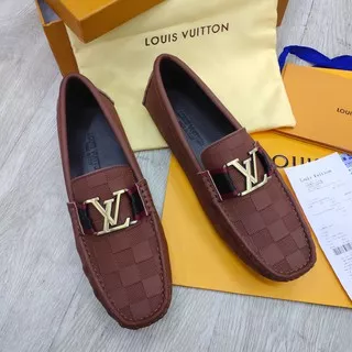 SEPATU LOAFERS LOUIS VUITTON BROWN