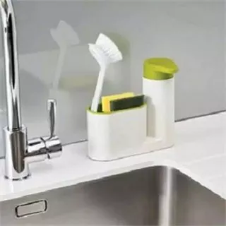 Sink tidy sey dispenser sabun tempat sikat gigi brush odol holder cuci cucian wadah soap wastafel