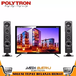 LED TV POLYTRON PLD 24T1850 / 24T8511 / 24T 8511 + TOWER SPEAKER HD TV [24 inch / HDMI / USB MOVIE]