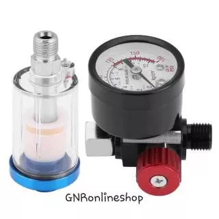 filter udara dan regulator spray gun Filter Air In Line dan Regulator Tekanan untuk Kompresor Udara