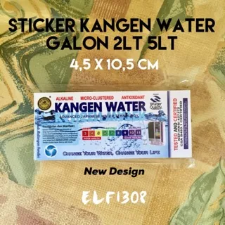 Stiker Kangen Water Galon 2lt 5lt Sticker Enagic Air Minum Beauty Acid ph7 ph8.5 ph9 ph9.5 Murah Oke