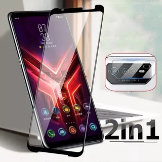 2-in-1 Full Cover Screen Tempered Glass + lens Protective Film For Asus ROG Phone 3 5 6 Pro