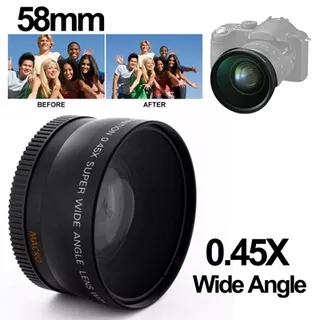 Lensa Canon Super Wide Angle Lens with Macro 58mm