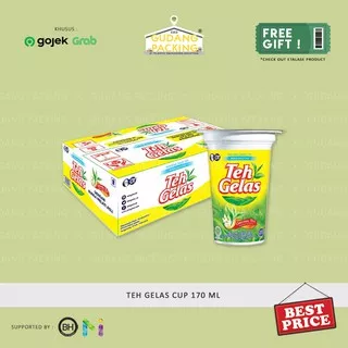 (GOSEND/GRAB) OT - Teh Gelas Cup 170ml isi 24