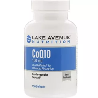 Lake avenue coq10 co q10 coq 10 100mg 100 mg isi 120 / 150