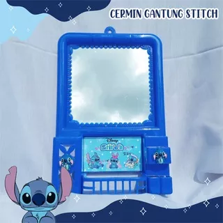 Cermin Gantung Karakter Stitch Biru Tua