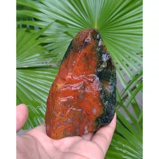 suiseki batu alam bahan batu akik bongkahan panca warna semi kristal istimewa natural persis digambar asli sungai Klawing kode 04