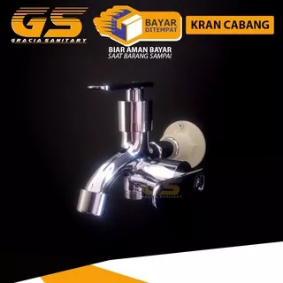 Kran Cabang  Shower 1/2 Inch Keran Air Shower Double Gravino 1082