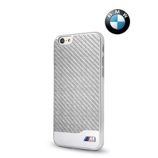 BMW Carbon Aluminium Case - Casing iPhone 6 Plus & 6S Plus - Silver