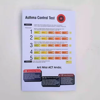 Poster Kontrol Tes Asma, Poster ACT, Poster Kesehatan, Poster Asthma Control Test, Laminating