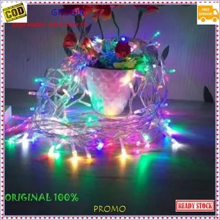 LAMPU NATAL LED 10 METER DISCO LIGHT WARNA WARNI LAMP HIAS KAMAR DEKORASI RUANGAN KELAP KELIP