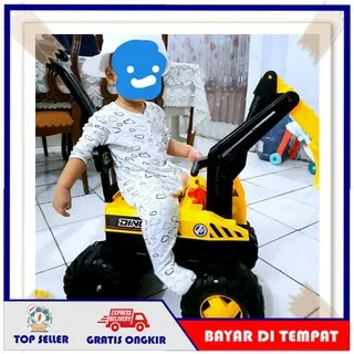 SHP SBS712 Mobil Mainan Anak Dorong Murah Eskavator Mobilan Excavator Beko Keruk Besar utk Bayi Laki