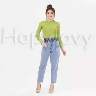 Celana Jeans Wanita Pants Premium High Waist jeans Celana Wanita Terbaru Murah U2E4 Bawahan Best Sel