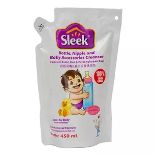 SLEEK PENCUCI BOTOL 450ML sabun pembersih botol bayi