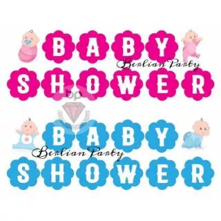 Banner Flag / Bunting flag Baby shower Boy / Banner Baby shower Girl Bulat