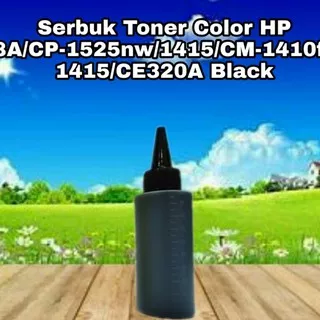 Serbuk Toner HP 128A CP-1415 1523 1525 1525nw CP1415 CP1525 CM1410 CM1415 CE320A Black