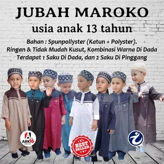 JUBAH MAROKO Anak 13 tahun Kombinasi Warna Di Dada by AL KHOIR