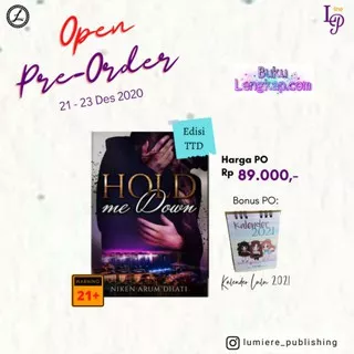 novel buku Hold Me Down - Niken Arum Dhati original