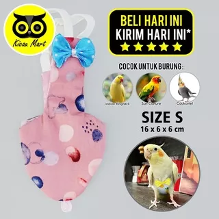 BAJU POPOK JUBAH PAMPERS BURUNG FALK SUNCONURE SC COCKATIEL BAJU DIAPERS BAJU POPOK BURUNG KECIL BURUNG PARKIT AUSTRALIA INDIAN BAJU PAMPERS PARROT UKURAN KECIL SIZE SMALL S