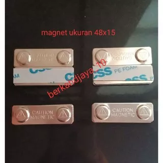 magnet nametag 48x15 /magnet papan nama murah 48x15