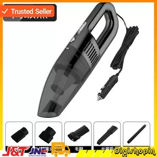 Penyedot Debu Portable / Vacuum Cleaner / Penyedot Debu Mobil 12V 120W Dengan 5 Vacuum Nozzle