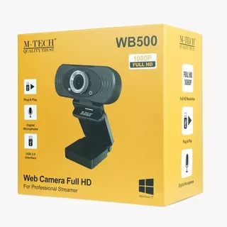 Webcam M-TECH WB500 ORIGINAL Web Camera 1080P Full HD / Webcam 1080P M-Tech WB 500