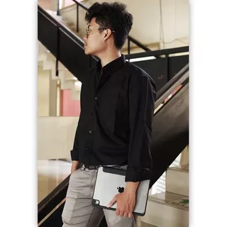 BASIC SHIRT LONG SLEEVE BLACK || MILESIOUS PROJECT