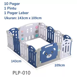 Pagar Bayi Babyroom Baby Fence Pagar Anak Bayi Pagar Playground (10 + 2 Panel)