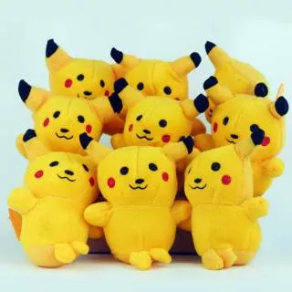 Boneka Mini Pikachu | Boneka Pokemon Kecil Cocok Untuk Buket Bunga | Boneka Polos Untuk Hadiah