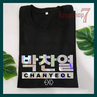 Baju exo kaos exo tshirt exo hologram hangul