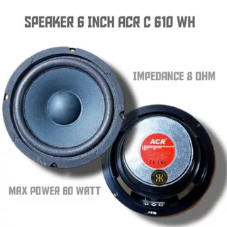 Speaker 6 Inch Wofer Acr  C-610-WH Speaker Aktif