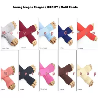 Sarung Lengan Tangan Muslimah MOTIF RENDA - Manset Tangan