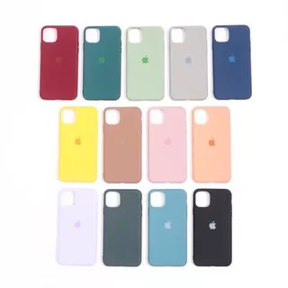 Silicone Doff Matte Logo Softcase For Iphone 6 7 8 + X XS XR 11 12 PRO MAX MINI